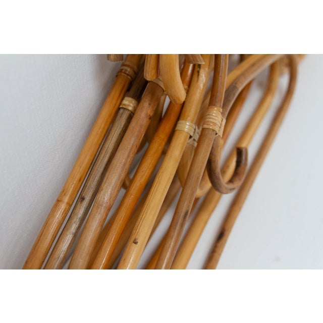 Vintage Italian Bamboo and Rattan Coat Hangers, 1960s, Set of 11 For Sale - Image 10 of 13