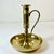 Mid-Century Americana Federal Arts & Crafts Bedside Style Brass Candle Holder For Sale - Image 4 of 14