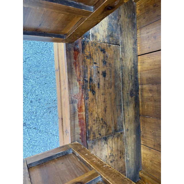 Antique 19th-Century Chinese Elmwood Multi-Door Armoire & Wedding Cabinet For Sale - Image 11 of 11