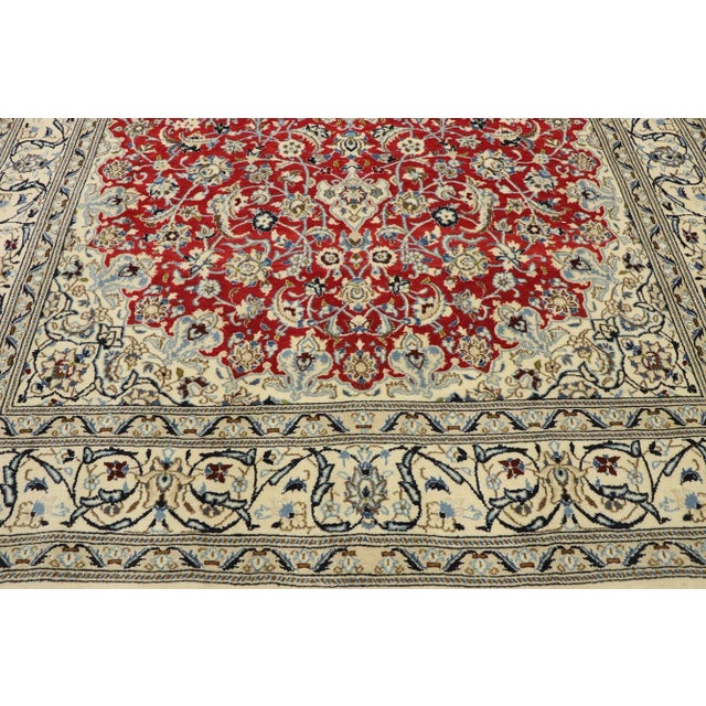 Vintage Persian Nain Rug, 06'08 X 09'08 For Sale - Image 4 of 11