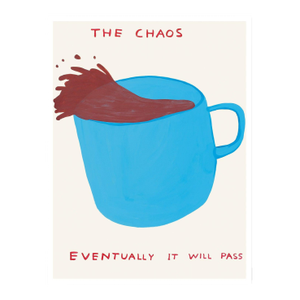 David Shrigley Lithograph Poster the Chaos, 2022