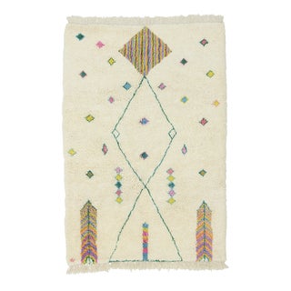 Hand-Knotted Wool Rug by Azele Studio For Sale