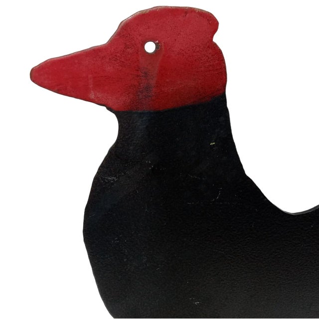 1980s 1980s Rooster Folk Art Metal Garden Sculpture For Sale - Image 5 of 12