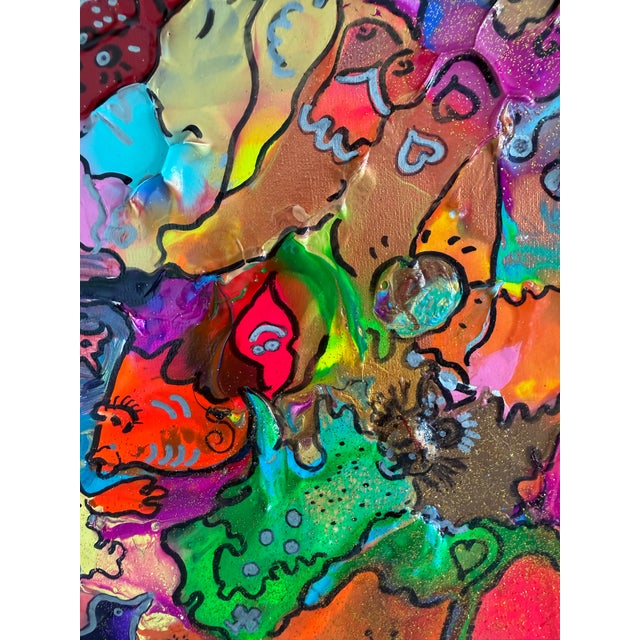 Original Abstract Painting Serg Graff "Ufo" Surreal Fantasy Pop Art, Coa For Sale - Image 4 of 10