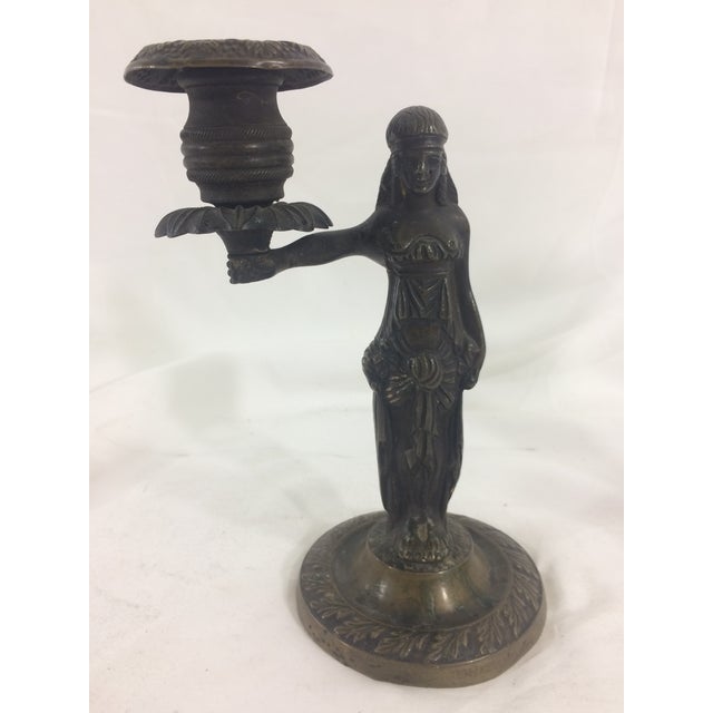 These bronze candle holders have fantastic female figures. Dating from the 1920's, they are in excellent condition, as...