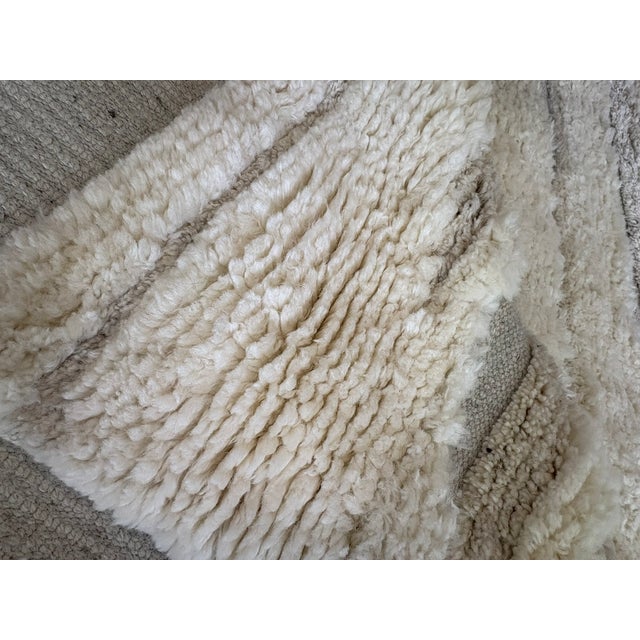 Contemporary Rh Eli Wool Rug – 12' × 15' Natural | Hand-Knotted New Zealand Wool | Moroccan-Inspired Contemporary Design For Sale - Image 3 of 18