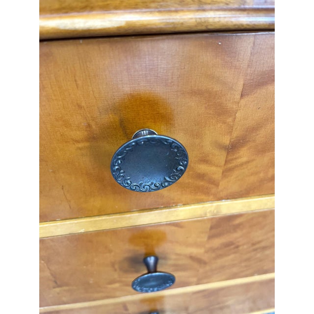 1940s Swedish Modern Birch Wood Chest of Drawers For Sale - Image 9 of 15