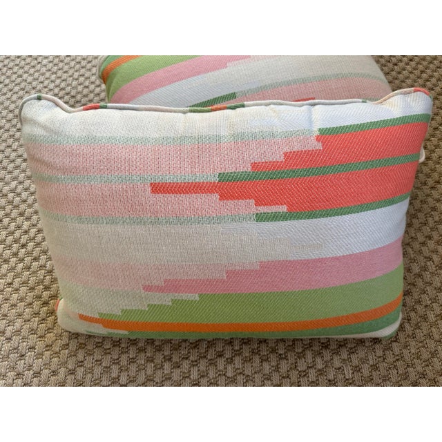 Contemporary Frontgate Southwestern Style Lumbar Pillows- a Pair For Sale - Image 3 of 6