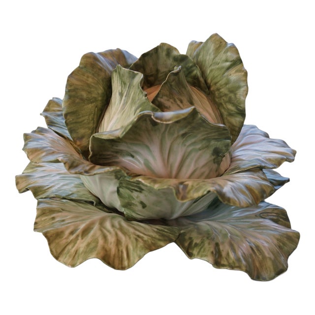 Porcelain Cabbage Tureen with Coa by Vladimir Kanevsky, 2014 For Sale