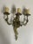 Rococo Vintage Gilt Bronze Rococò Style Three-Arm Wall Sconces— Set of Eight For Sale - Image 3 of 8