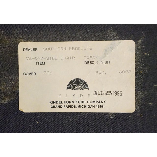 Kindel Furniture Solid Mahogany Traditional Chippendale Style Dining Side Chair 76-070 - Oxford Finish For Sale - Image 10 of 11