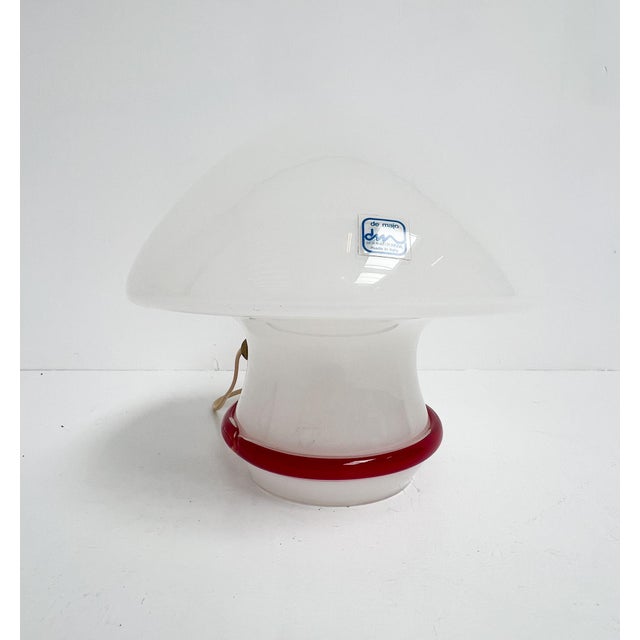 Murano Glass Mushroom Table Lamp by De Majo, 1970s For Sale - Image 10 of 12