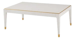 White Mid Century Style Coffee Table