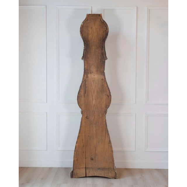 19th Century Scandinavian Painted Pine Longcase Clock For Sale - Image 11 of 11