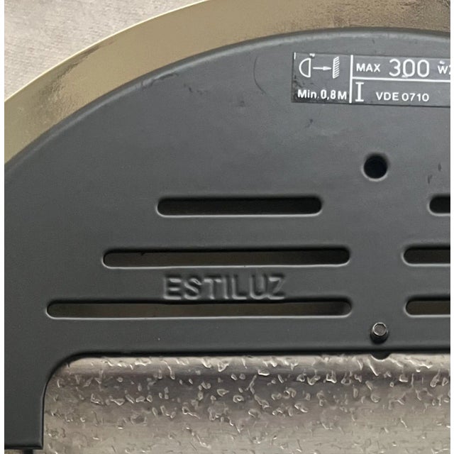 1980s Vintage Spanish Articulated Gold Wall Sconces by Estiluz, 1980s, Set of 2 For Sale - Image 5 of 10