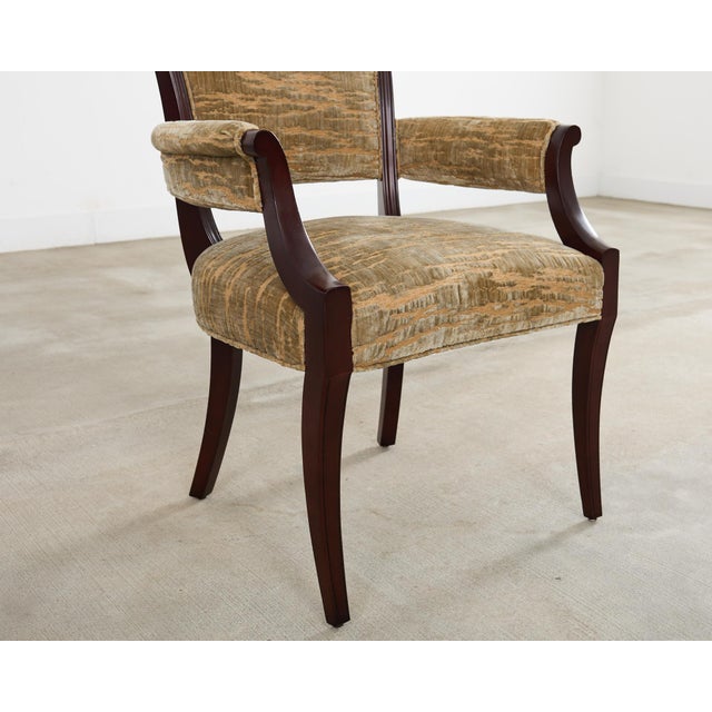 Set of Eight Barbara Barry for Baker Dining Chairs For Sale - Image 9 of 12