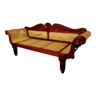Grand Anglo-Indian Settee For Sale