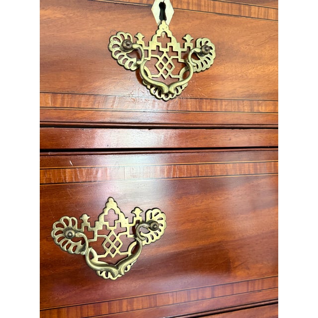 Traditional Antique Georgian Chest on Chest Highboy For Sale - Image 3 of 10