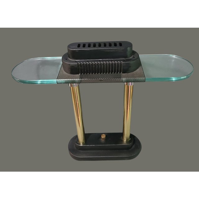 Postmodern Vintage Postmodern Halogen Desk Table Bankers Lamp For Sale - Image 3 of 10
