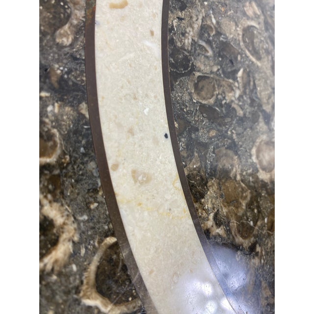 Stone Vintage Marble Side Tables in the Manner of Maitland Smith For Sale - Image 7 of 12