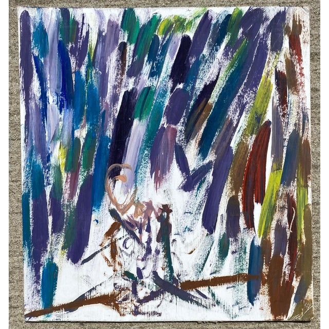 Abstract Modern Figural Acrylic Painting For Sale - Image 3 of 3