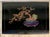 Mid 20th Century Vintage Chinese Hand-Painted Black Lacquer Chinoiserie Nightstand Side Cabinet For Sale - Image 5 of 17