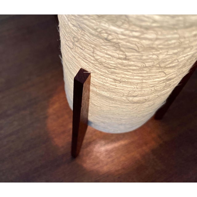 Mid-Century Modern Mid-Century Modern German Minimalist Teak Tripod Table Lamp, 1960s For Sale - Image 3 of 18