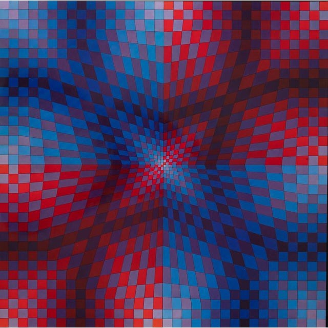 Victor Vasarely (1906-1997) PAUK-ARNY Heliogravure after a work by the artist On heavy paper, 41 x 41 cm (approx. 16 x 16...