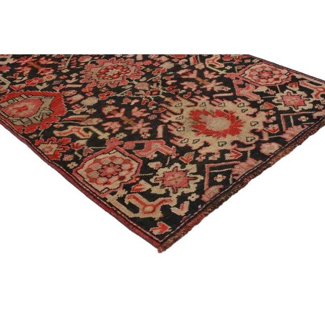 51769 Vintage Turkish Oushak Rug, 02'10 x 04'01. Maximalist style meets traditional sensibility in this hand knotted wool...