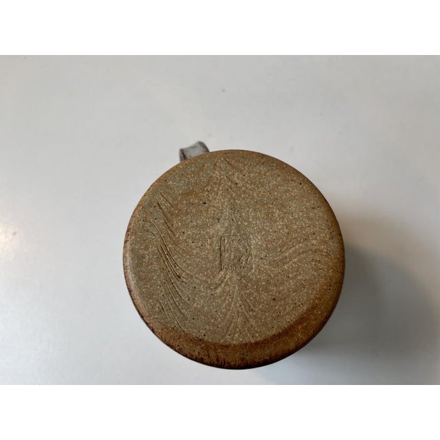 Ceramic Danish Glazed Stoneware Jug by Jacob E. Bang, 1960s For Sale - Image 7 of 9