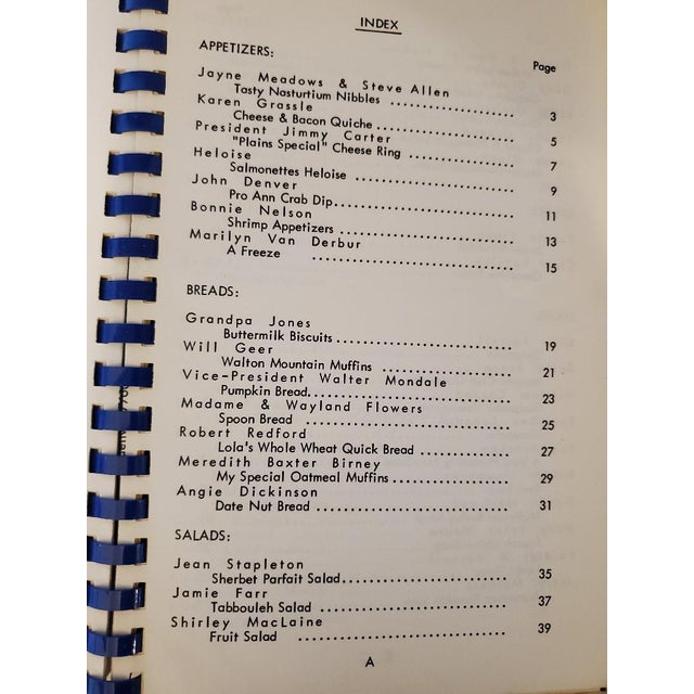 White 1970s Hollywood Celebrity Cookbook, Vintage For Sale - Image 8 of 12