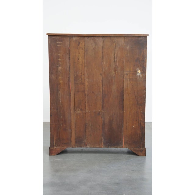 Antique English 2-Door Cupboard with Intarsia Marquetry, 18th Century For Sale - Image 4 of 14