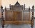 Wood Antique French Louis XVI Style Full Size Rosewood Carved Bed Frame Baroque For Sale - Image 7 of 12