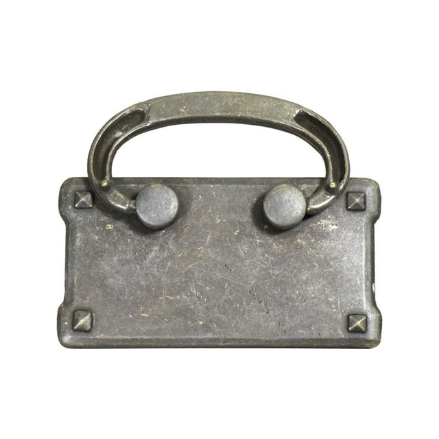 Newly made Arts & Crafts style blackened trunk handle pull. Screws included. Priced each. The manufacturer and exact date...
