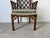 Vintage Chinese Chippendale Style Open Lattice Armchair For Sale - Image 9 of 12