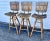 1950s Swivel Counter Stools Wood Slat in the Style of Arthur Umanoff- Set of 3 For Sale - Image 6 of 7
