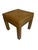 Mid-Century Modern Mid 20th Century Faux Leather Brown Parsons Style Stool For Sale - Image 3 of 11
