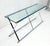 Maison Jansen Chrome X Base Glass Top 67" Long Console Sofa Table Mid Century Modern c1970s For Sale - Image 4 of 13