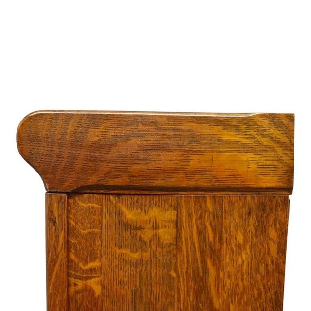 Widman Arts & Crafts Oak 4-Stack Barrister Bookcase Signed C1920 For Sale - Image 12 of 16