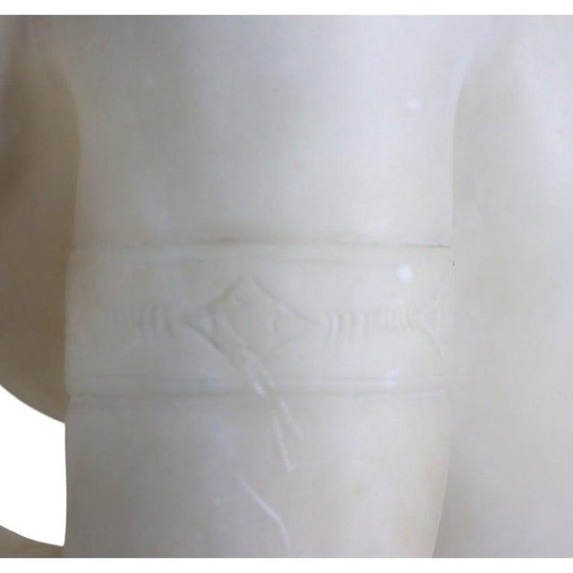 Late 19th Century P. Bazzanti Style Alabaster Statue “Crouching Venus” Unsigned For Sale - Image 10 of 15