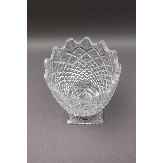 Glass Vintage Waterford Ireland Master Cutter Collection Footed Crystal Vase For Sale - Image 7 of 10