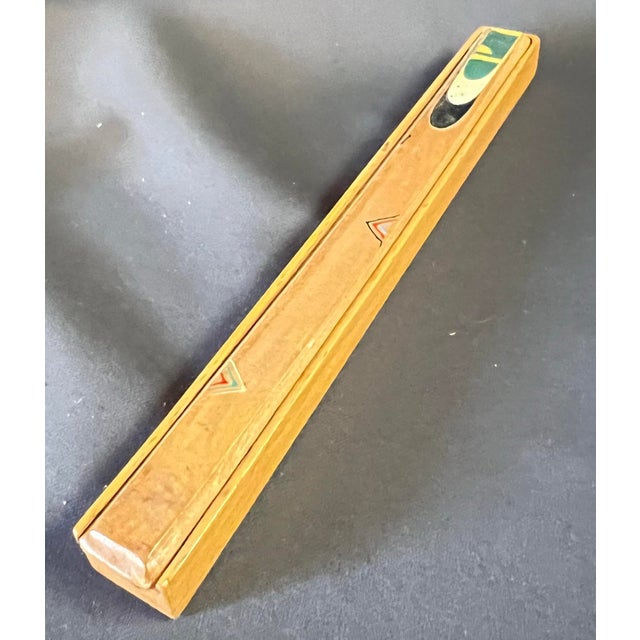 Vintage Japanese Teak Chopsticks Box With Mop Inlay Lacquer Chopsticks For Sale In Portland, OR - Image 6 of 9