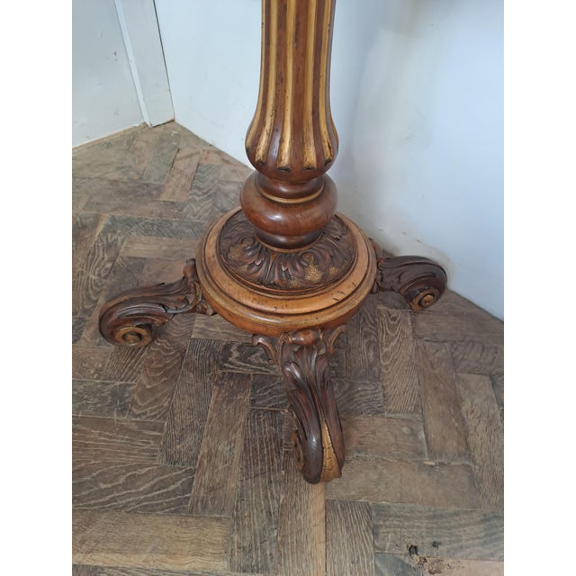 Victorian Walnut Tilting Reading Stand, 1860 For Sale - Image 3 of 9