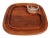 Chestnut Mid 20th Century Dansk Teak Wood Snack Tray With Bowl by Jens H Quistgaard For Sale - Image 8 of 12
