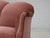 Wood Vintage Danish Two-Seater Sofa in Salmon Pink Furniture Velour, 1950s For Sale - Image 7 of 18