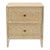 Textured Trellis Nightstand in Natural For Sale