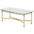Golden Brass Coffee Table with Cut Crystal, Italy, 1950s For Sale - Image 6 of 6