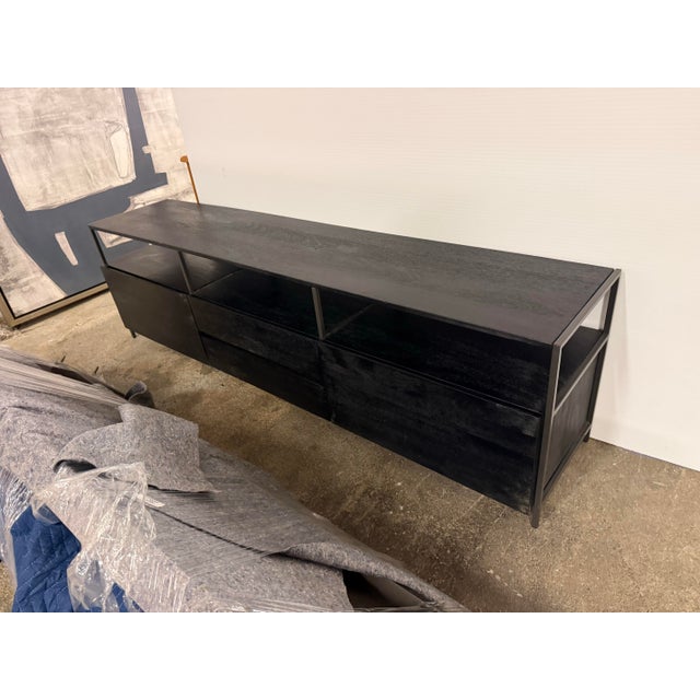 Industrial West Elm Industrial Storage Media Console For Sale - Image 3 of 12
