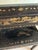 Chinoiserie Vintage Chinoiserie Black Lacquer Folding Dressing Table/Vanity With Original Mirror and Matching Stool, 2 Pieces For Sale - Image 3 of 10
