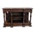 Oak Antique Jacobean Style Walnut Buffet With Ornate Carved Legs, Drawers, & Open Shelving For Sale